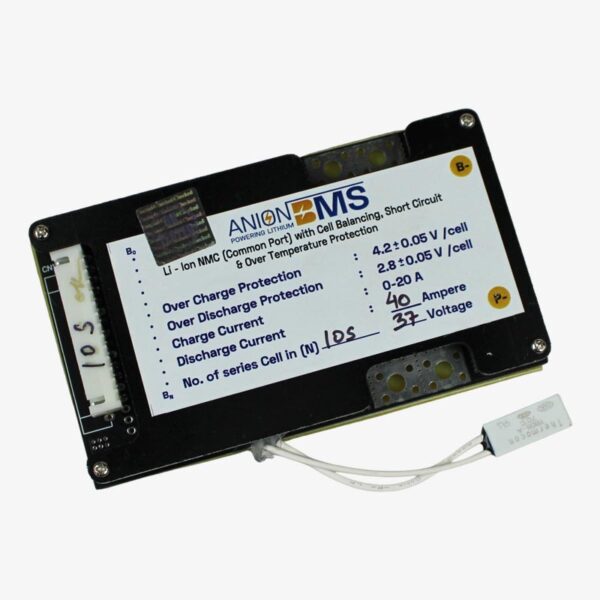10S 37V 40A BMS for Lithium Ion NMC Battery With Cell Balancing (Common Port) - Image 2