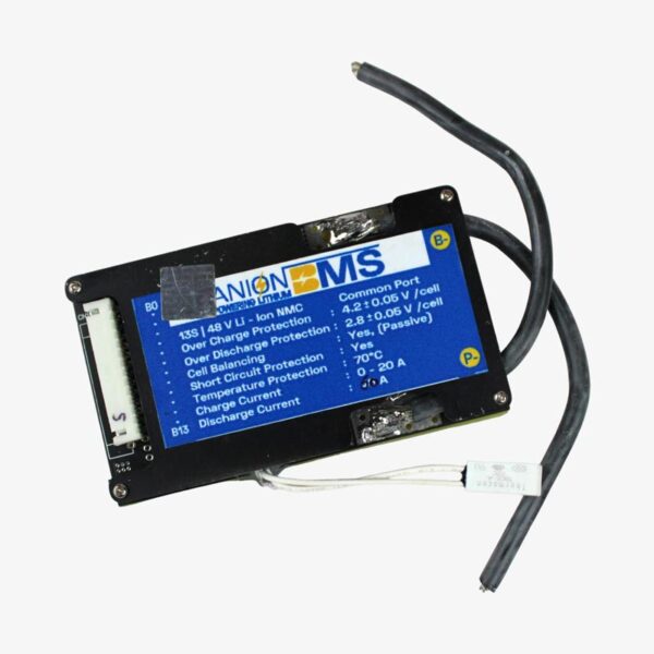 13S 48V 60A BMS for Lithium Ion NMC Battery With Cell Balancing (Common Port) - Image 2