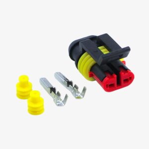 1.5mm Series 2Pin AMP Super Seal Waterproof Female Wire to Wire Automotive Connector