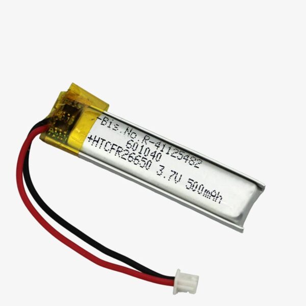 3.7V 500mAH Li-Po Rechargeable Battery (601040)