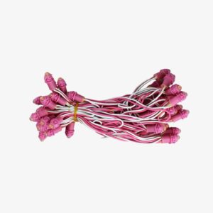 Pink 9mm 12v 5 inch Pixel Led Serial Decoration Light - 5 meters - 50 Leds