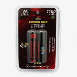 Rechargeable AA Battery 3.7V 1100mAh - (Pack of 2)