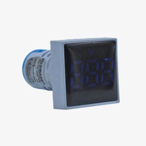 SIBASS AD16-22FSV AC Voltmeter Display Square Blue 22mm (AC60-500 V)