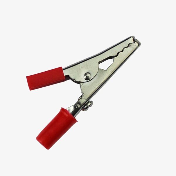 Crocodile Clip Small - Pair of red and Black - Image 2