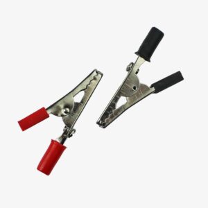 Crocodile Clip Small - Pair of red and Black