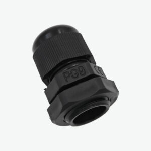 PG9 Cable Gland Connector (DIA-15mm)- Plastic Nylon Waterproof IP68 Wire Enclosures-Black