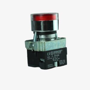 SIBASS Push Button with Indicator LED - 220VAC RED