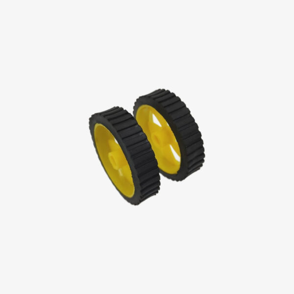 Robot BO Wheel 45 x 11 mm for DC Geared Motor (Pack of 2) - Image 2