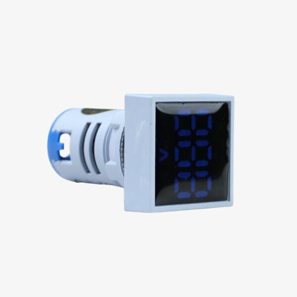 SIBASS AD16-22FSV AC Voltmeter Display Square Blue 22mm (AC60-500 V) - Image 4