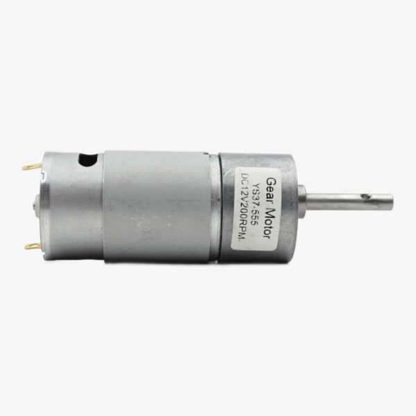 YS37-555 12V DC Gear Motor - 200RPM - Image 3