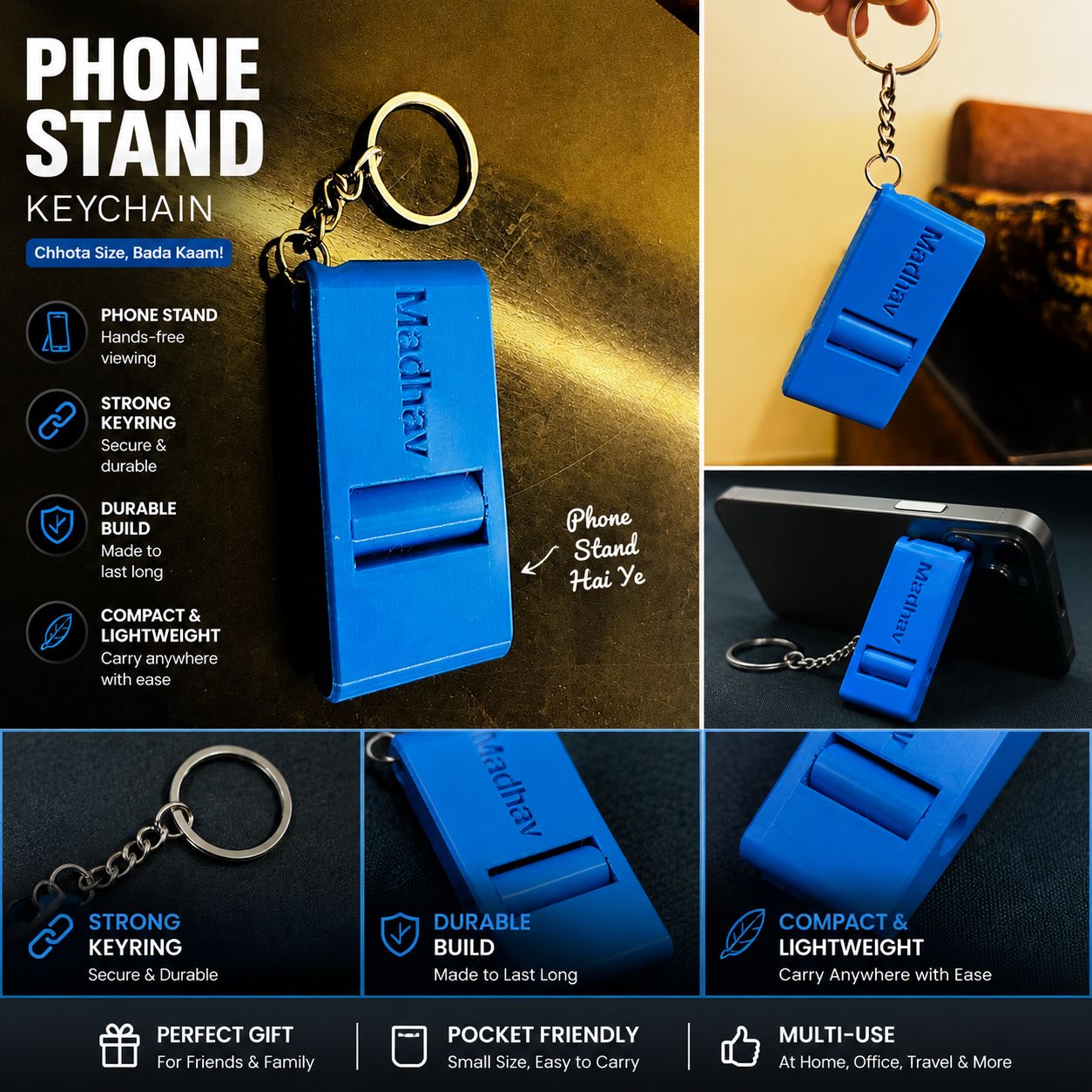 mobile stand keychain